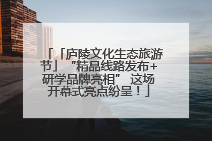 「庐陵文化生态旅游节」“精品线路发布+研学品牌亮相” 这场开幕式亮点纷呈！