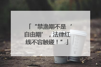 “禁渔期不是‘自由期’，法律红线不容触碰！”