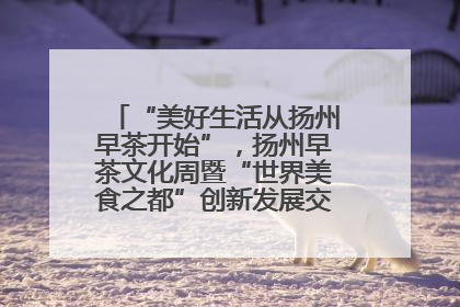 “美好生活从扬州早茶开始”，扬州早茶文化周暨“世界美食之都”创新发展交流活动启幕