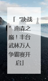 “决战”南森之巅！丰台武林万人争霸赛开启