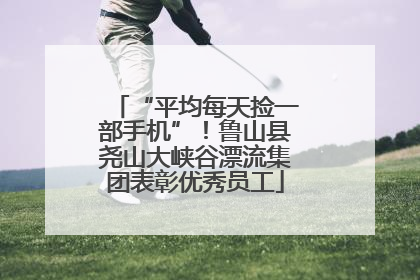 “平均每天捡一部手机”！鲁山县尧山大峡谷漂流集团表彰优秀员工