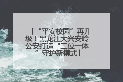 “平安校园”再升级！黑龙江大兴安岭公安打造“三位一体”守护新模式