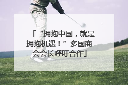 “拥抱中国，就是拥抱机遇！”多国商会会长呼吁合作