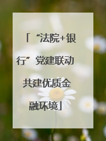 “法院+银行”党建联动 共建优质金融环境