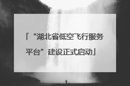 “湖北省低空飞行服务平台”建设正式启动