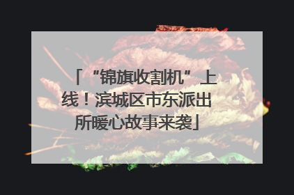 “锦旗收割机”上线！滨城区市东派出所暖心故事来袭