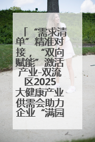 “需求清单”精准对接，“双向赋能”激活产业-双流区2025大健康产业供需会助力企业“满园”发展