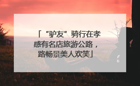 “驴友”骑行在孝感有名店旅游公路，路畅景美人欢笑