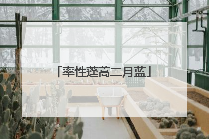 率性蓬蒿二月蓝