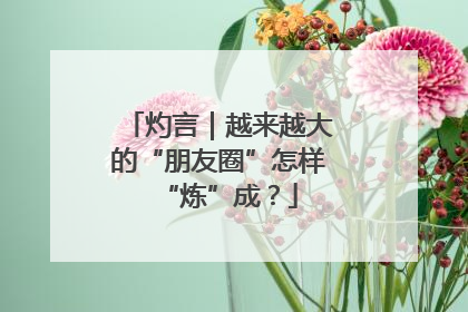 灼言｜越来越大的“朋友圈”怎样“炼”成？
