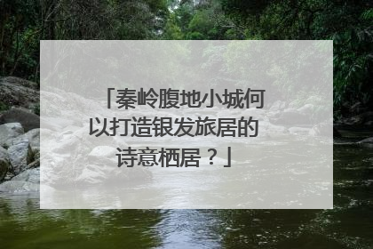 秦岭腹地小城何以打造银发旅居的诗意栖居？
