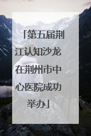 第五届荆江认知沙龙在荆州市中心医院成功举办