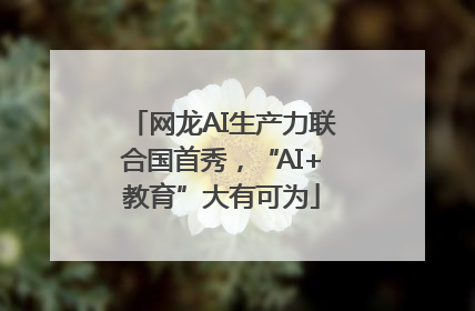 网龙AI生产力联合国首秀，“AI+教育”大有可为