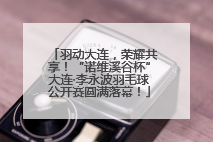 羽动大连，荣耀共享！“诺维溪谷杯”大连·李永波羽毛球公开赛圆满落幕！