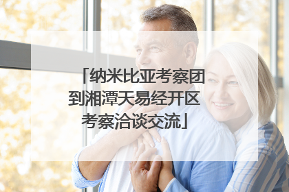 纳米比亚考察团到湘潭天易经开区考察洽谈交流