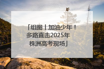 组图丨加油少年！多路直击2025年株洲高考现场