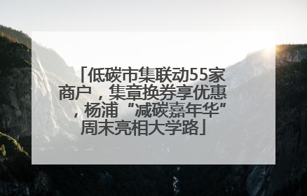 低碳市集联动55家商户，集章换券享优惠，杨浦“减碳嘉年华”周末亮相大学路
