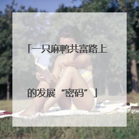 一只麻鸭共富路上的发展“密码”