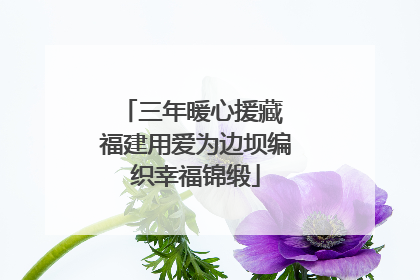 三年暖心援藏 福建用爱为边坝编织幸福锦缎