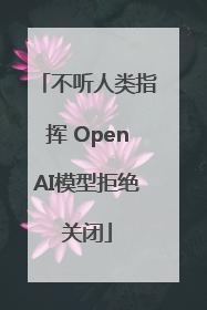 不听人类指挥 OpenAI模型拒绝关闭