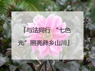 与法同行 “七色光”照亮彝乡山川