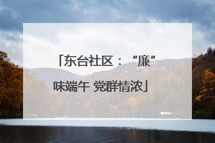 东台社区：“廉”味端午 党群情浓