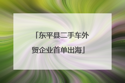 东平县二手车外贸企业首单出海