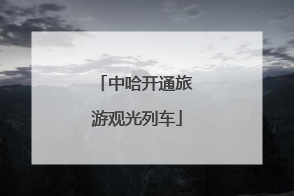 中哈开通旅游观光列车