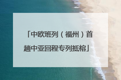 中欧班列（福州）首趟中亚回程专列抵榕