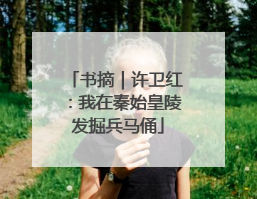 书摘｜许卫红：我在秦始皇陵发掘兵马俑