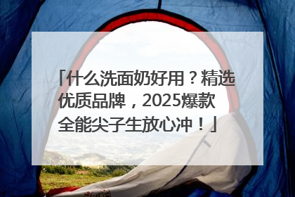 什么洗面奶好用？精选优质品牌，2025爆款全能尖子生放心冲！