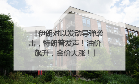 伊朗对以发动导弹袭击，特朗普发声！油价飙升，金价大涨！