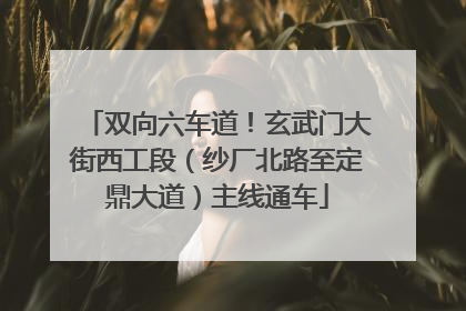 双向六车道！玄武门大街西工段（纱厂北路至定鼎大道）主线通车