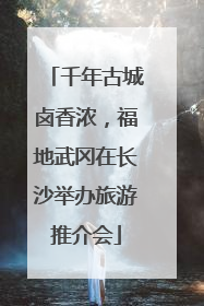 千年古城卤香浓，福地武冈在长沙举办旅游推介会