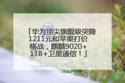 华为顶尖旗舰级突降1211元和苹果打价格战，麒麟9020+1TB+卫星通信！