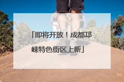 即将开放！成都邛崃特色街区上新