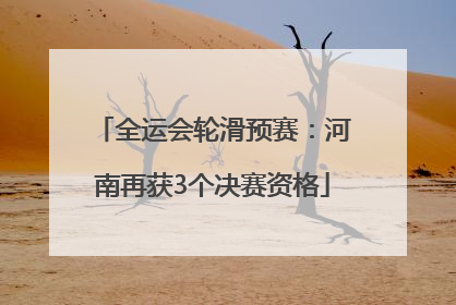 全运会轮滑预赛：河南再获3个决赛资格