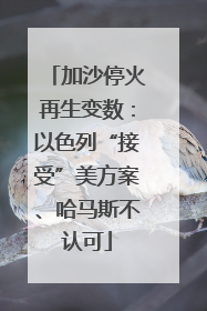 加沙停火再生变数：以色列“接受”美方案、哈马斯不认可