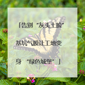 告别“灰头土脸” 基坑气膜让工地变身 “绿色城堡”