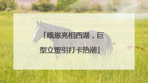 哦崽亮相西湖，巨型立塑引打卡热潮