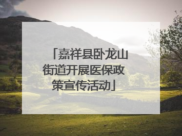 嘉祥县卧龙山街道开展医保政策宣传活动