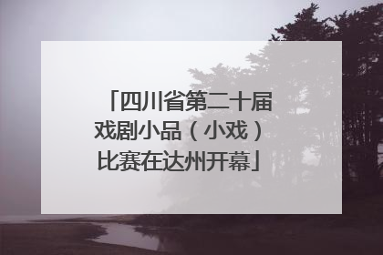 四川省第二十届戏剧小品（小戏）比赛在达州开幕