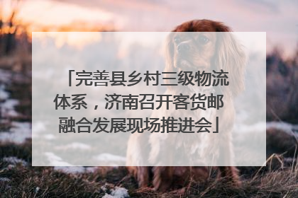 完善县乡村三级物流体系，济南召开客货邮融合发展现场推进会