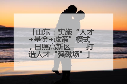 山东：实施“人才+基金+政策”模式，日照高新区——打造人才“强磁场”