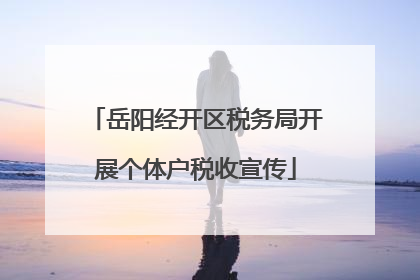 岳阳经开区税务局开展个体户税收宣传