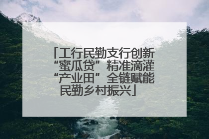 工行民勤支行创新“蜜瓜贷”精准滴灌“产业田”全链赋能民勤乡村振兴