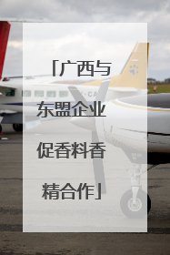 广西与东盟企业促香料香精合作