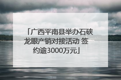 广西平南县举办石硖龙眼产销对接活动 签约逾3000万元