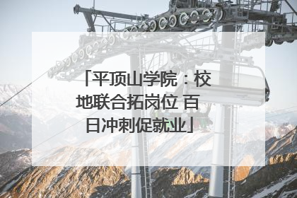 平顶山学院：校地联合拓岗位 百日冲刺促就业