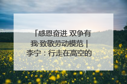 感恩奋进 双争有我·致敬劳动模范｜李宁：行走在高空的“电网卫士”